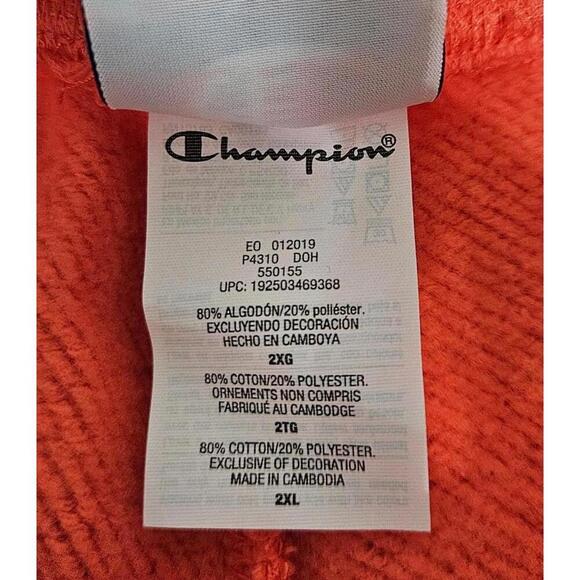 Champion Men’s Century Collection Jogger Pants - Vibrant Orange Size 2xl - Picture 8 of 12